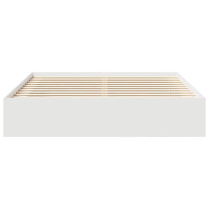 Bed Frame without Mattress White 200x200 cm