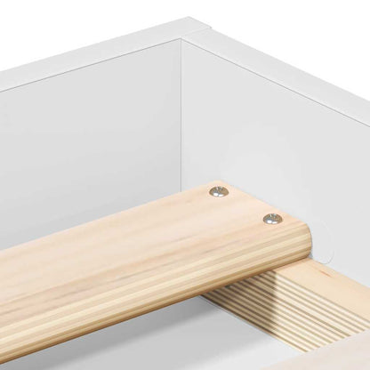 Bed Frame without Mattress White 200x200 cm