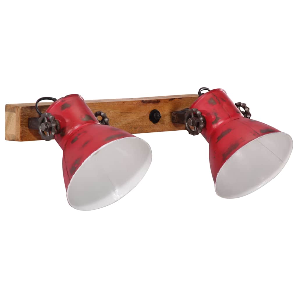 Wall Lamp 25 W Distressed Red 45x25 cm E27