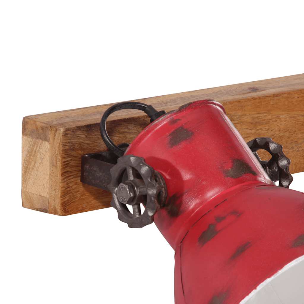 Wall Lamp 25 W Distressed Red 45x25 cm E27