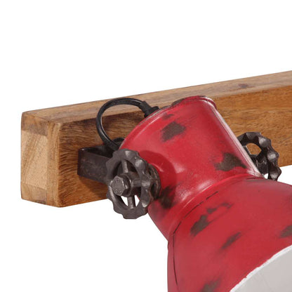 Wall Lamp 25 W Distressed Red 45x25 cm E27