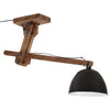 Ceiling Lamp 25 W Black 105x30x65-108cm E27