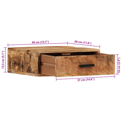 Wall-mounted Bedside Cabinet 40x30x13.5 cm Solid Wood Mango