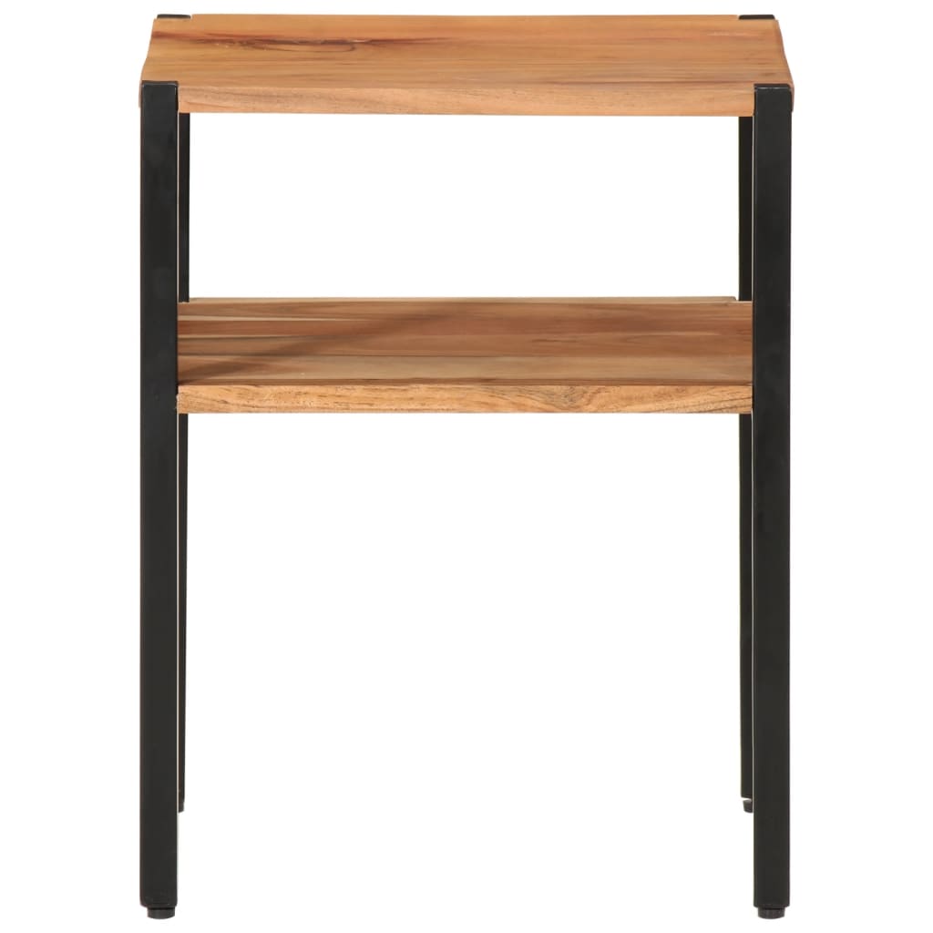Side Table 35x35x45 cm Solid Wood Acacia and Iron