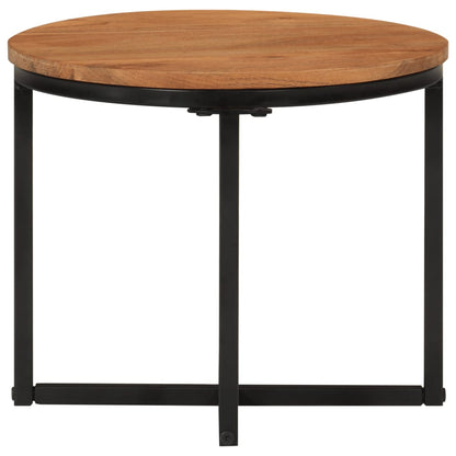 Coffee Table 35x35x30 cm Solid Wood Acacia and Iron