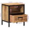 Bedside Cabinet 40x35x50 cm Solid Wood Mango