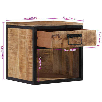 Bedside Cabinet 40x35x40 cm Solid Wood Mango