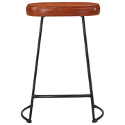 Bar Stools 2 pcs Dark Brown 41x29x62 cm