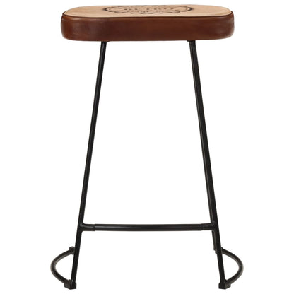 Bar Stools 2 pcs Dark Brown 41x29x62 cm