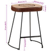 Bar Stools 2 pcs Dark Brown 40x29.5x53 cm