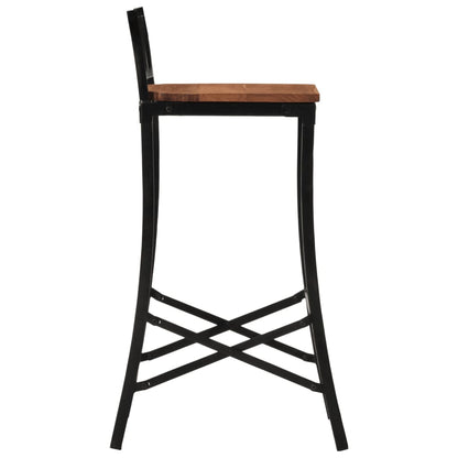 Bar Chairs 2 pcs Solid Wood Acacia