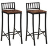 Bar Chairs 2 pcs Solid Wood Reclaimed