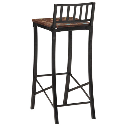 Bar Chairs 2 pcs Solid Wood Reclaimed