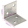 Angle Brackets 150 pcs 2 mm 30x25x30 mm Galvanised Steel
