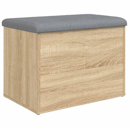 Storage Bench Sonoma Oak 62x42x45 cm Engineered Wood