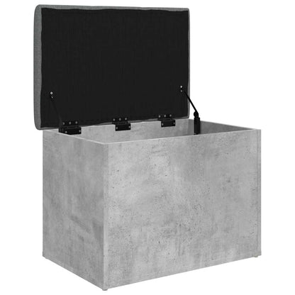 Storage Bench Concrete Grey 62x42x45 cm Engineered Wood