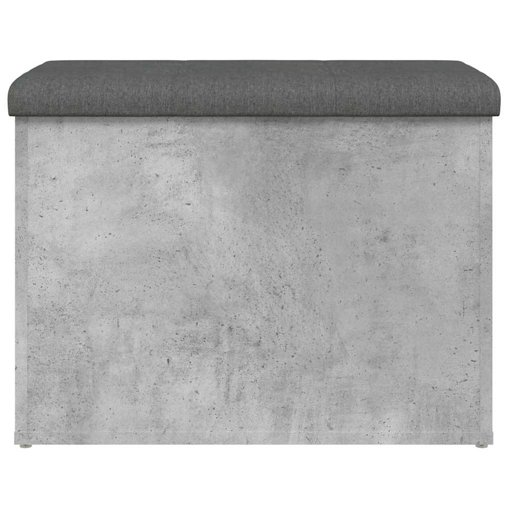 Storage Bench Concrete Grey 62x42x45 cm Engineered Wood