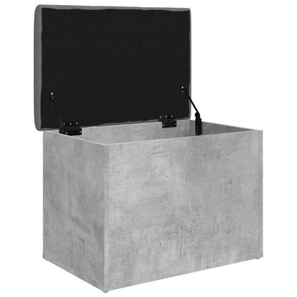 Storage Bench Concrete Grey 62x42x45 cm Engineered Wood