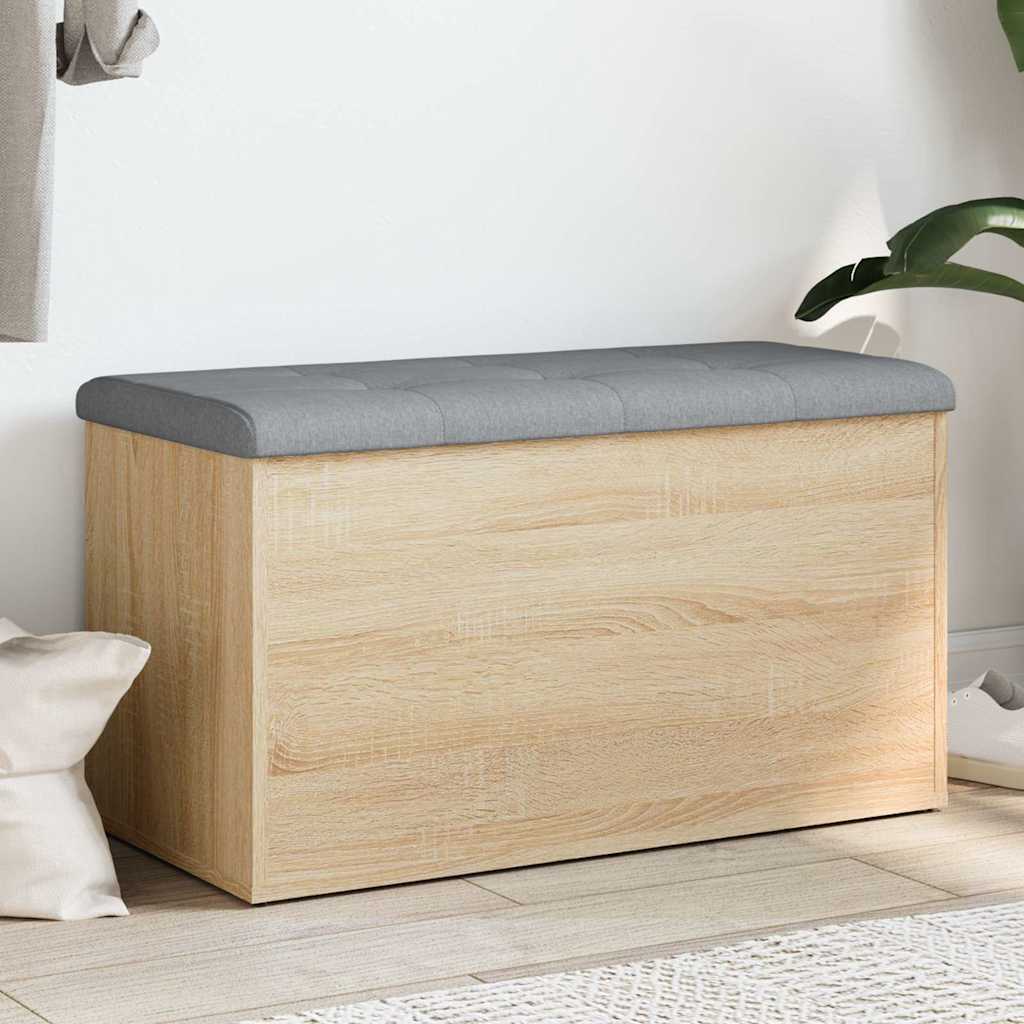 Storage Bench Sonoma Oak 82x42x45 cm Engineered Wood
