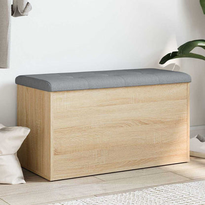 Storage Bench Sonoma Oak 82x42x45 cm Engineered Wood