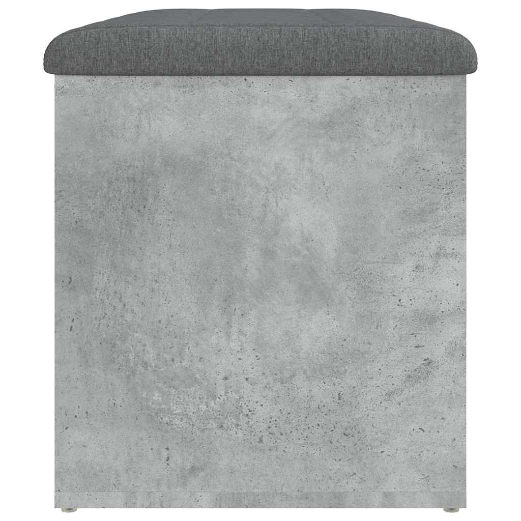 Storage Bench Concrete Grey 82x42x45 cm Engineered Wood