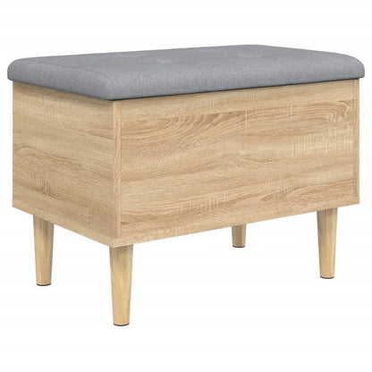 Storage Bench Sonoma Oak 62x42x46 cm Engineered Wood
