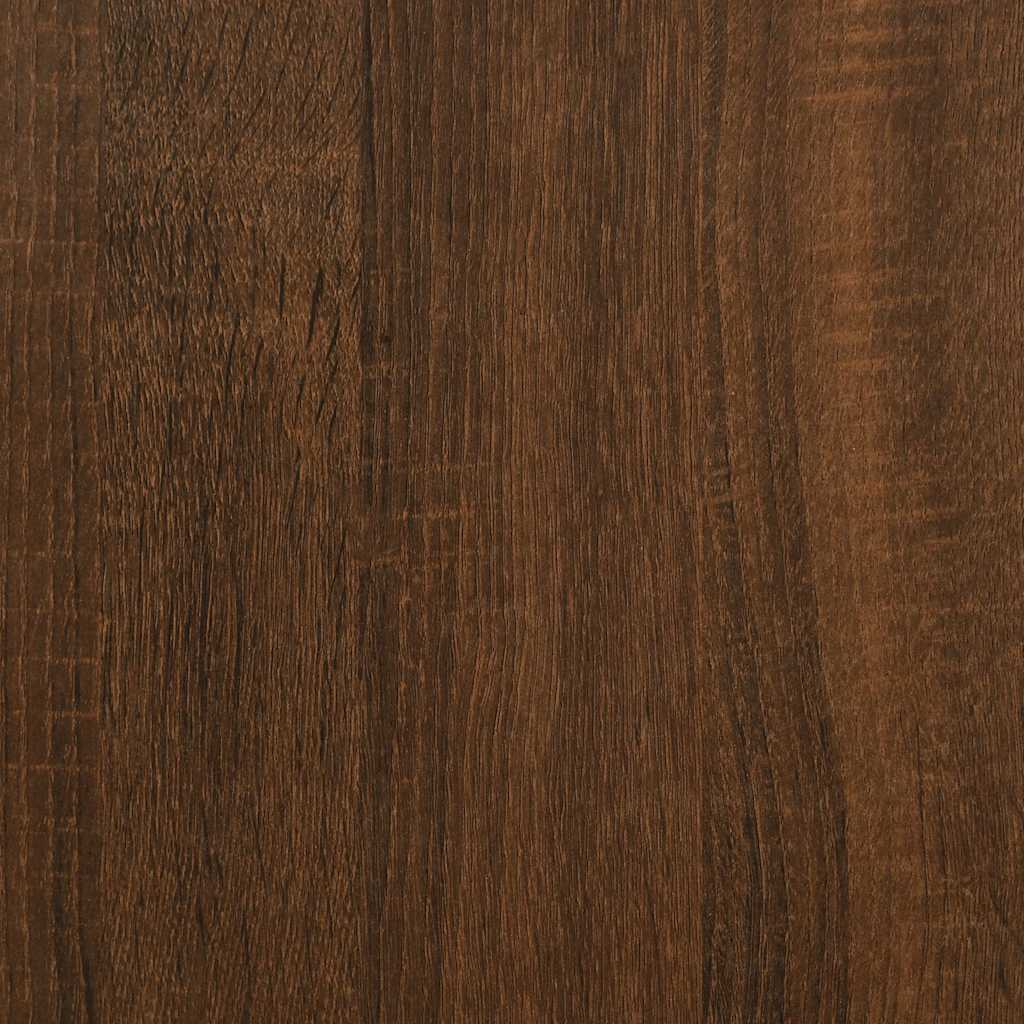 Shoe Bench Brown Oak 42x42x45 cm Engineered Wood