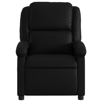 Massage Recliner Chair Black Faux Leather