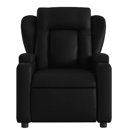 Massage Recliner Chair Black Faux Leather