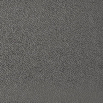 Massage Recliner Chair Grey Real Leather
