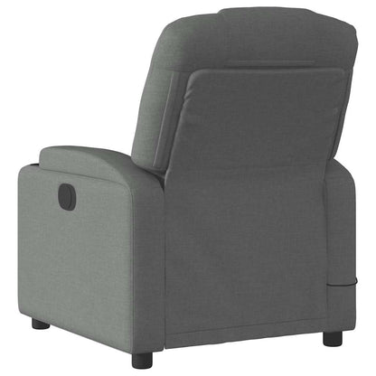 Electric Massage Recliner Chair Dark Gray Fabric