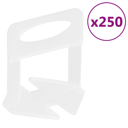 Tile Levelling Clips 250 pcs 1 mm