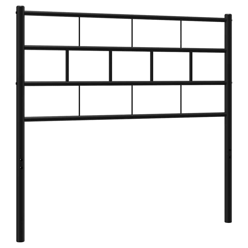 Metal Replace Headboard Black 80 cm