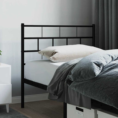 Metal Replace Headboard Black 80 cm