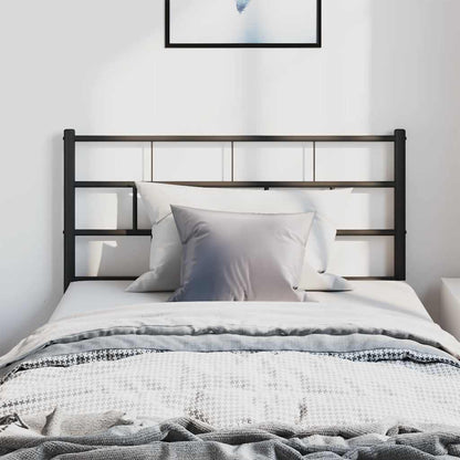 Metal Replace Headboard Black 100 cm