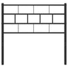 Metal Headboard Black 107 cm