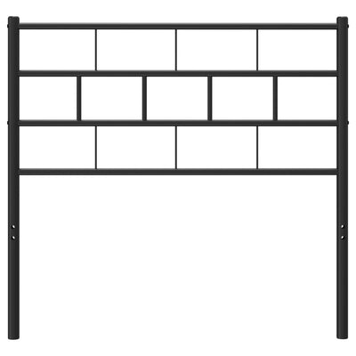Metal Headboard Black 107 cm