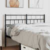 Metal Headboard Black 120 cm
