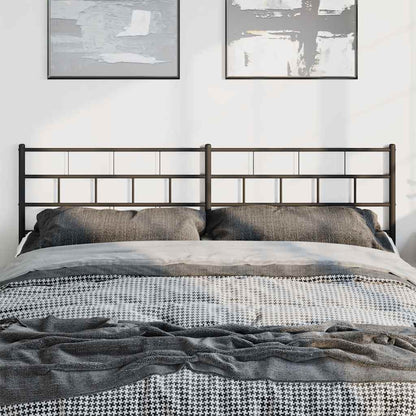 Metal Replace Headboard Black 193 cm