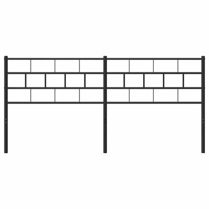 Metal Replace Headboard Black 193 cm