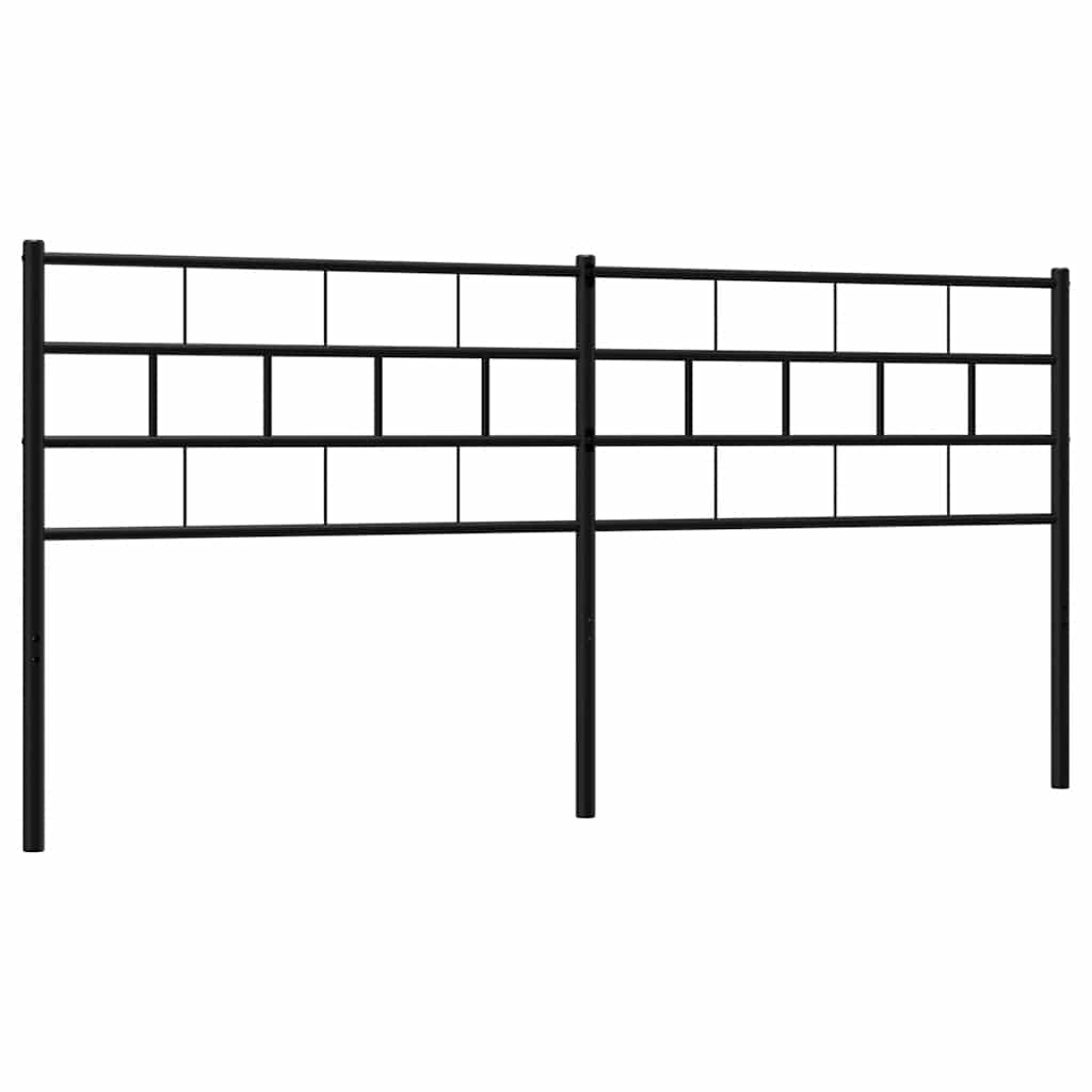 Metal Replace Headboard Black 193 cm