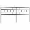 Metal Headboard Black 193 cm