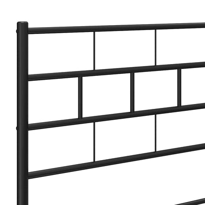 Metal Replace Headboard Black 193 cm