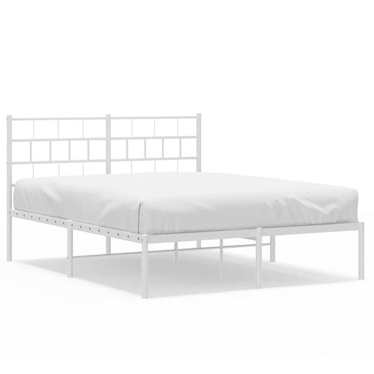 Metal Bed Frame | White | Powder-coated steel | King Size