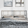 Metal Headboard Black 135 cm