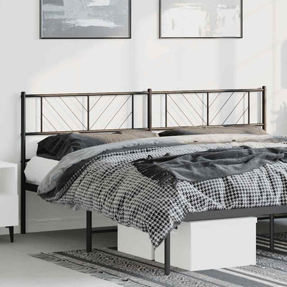 Metal Replace Headboard Black 193 cm