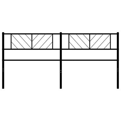 Metal Replace Headboard Black 193 cm