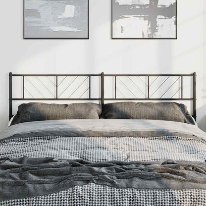 Metal Replace Headboard Black 193 cm