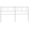 Metal Headboard White 180 cm
