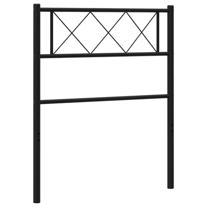 Metal Replace Headboard Black 90 cm